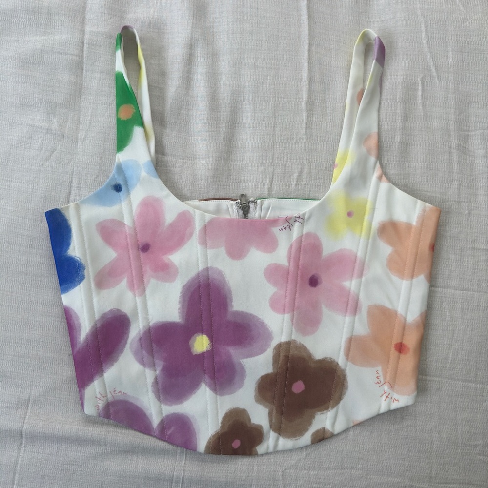 With Jean Corset Top
